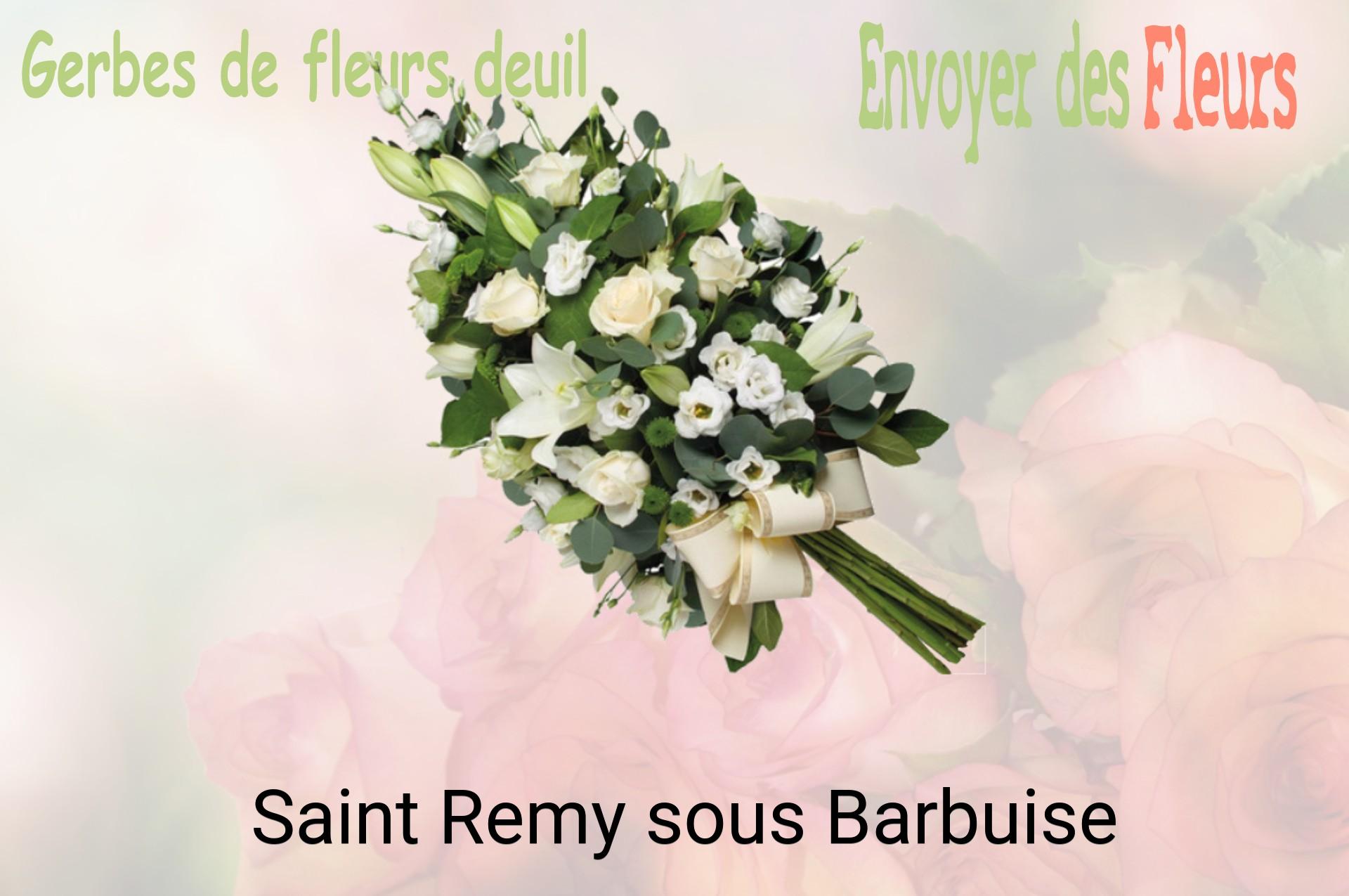 Gerbe de fleurs de deuil livrée à Saint-Remy-sous-Barbuise